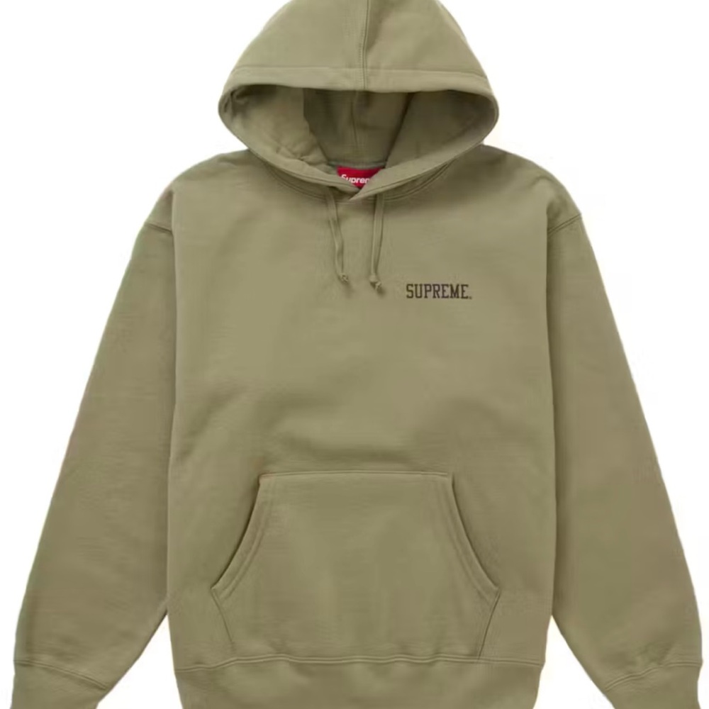 Supreme Anarchy Olive Green Hoodie